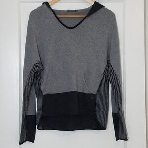 Prana cotton cashmere blend dolman sleeve pullover hoodie sweater S